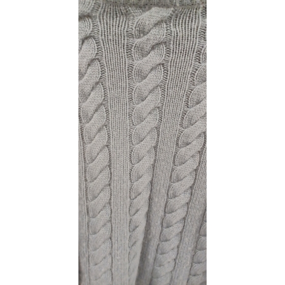 💕NAADAM💕 Wool Cashmere Cable Turtleneck Wool Cashmere ~ Mist Blue Medium M NWT - Picture 11 of 15